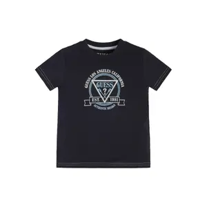 Organic cotton T-shirt for kids Guess image-0