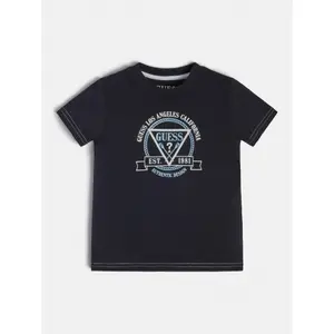 Organic cotton T-shirt for kids Guess image-1