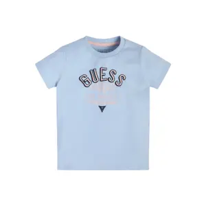 Organic cotton T-shirt for kids Guess image-1