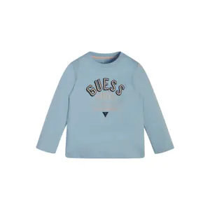 Long sleeve cotton t-shirt for kids Guess image-0
