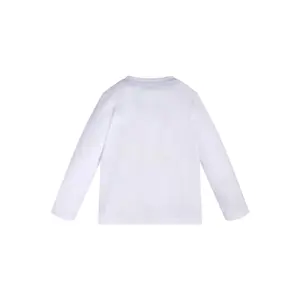 Long sleeve cotton t-shirt for kids Guess image-1