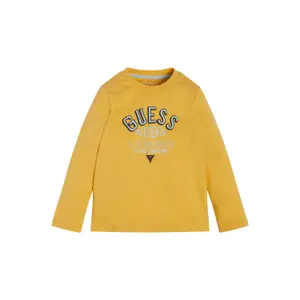 Long sleeve cotton t-shirt for kids Guess image-0
