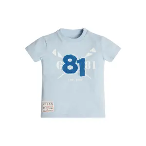 Organic cotton T-shirt for kids Guess image-0