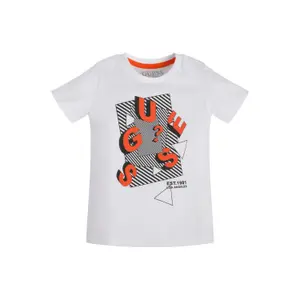 Organic cotton t-shirt baby boy Guess image-1