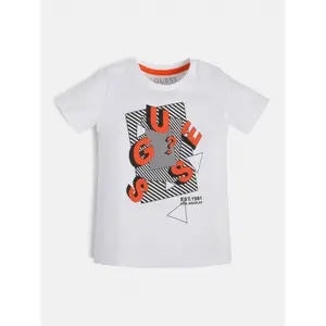 Organic cotton t-shirt baby boy Guess image-2
