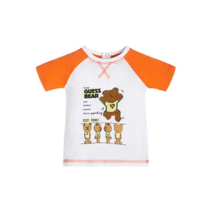 Baby boy organic flamed jersey t-shirt Guess image-1