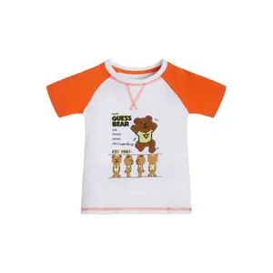 Baby boy organic flamed jersey t-shirt Guess image-2