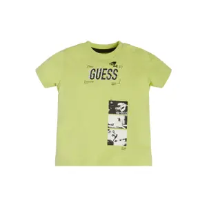 Organic cotton T-shirt for kids Guess image-1