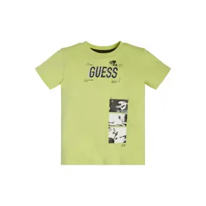 Organic cotton T-shirt for kids Guess image-2
