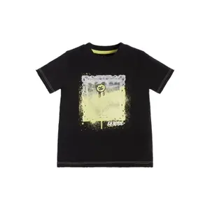 Organic cotton T-shirt for kids Guess image-2