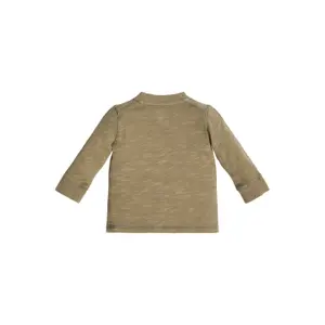 Baby boy long sleeve mesh t-shirt Guess Henley image-3