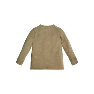 Baby boy long sleeve mesh t-shirt Guess Henley image-5