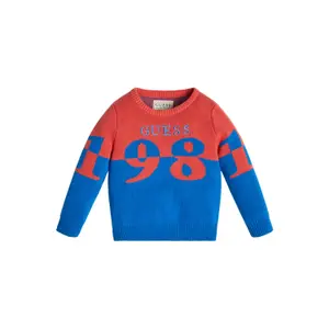 Organic cotton baby boy sweater Guess image-0