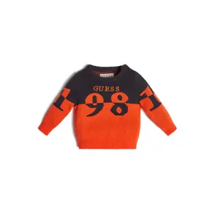 Organic cotton baby boy sweater Guess image-0