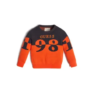 Organic cotton baby boy sweater Guess image-2