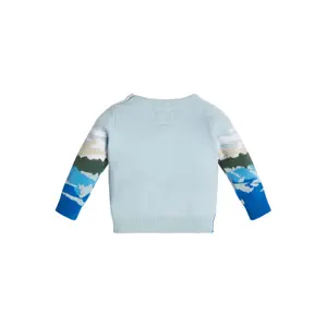 Organic cotton all-over sweater baby boy Guess image-1