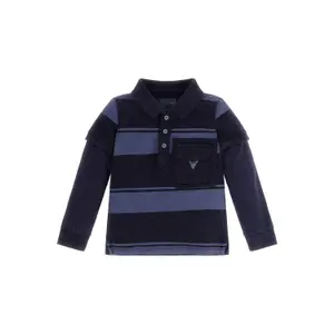 Baby boy long-sleeve polo shirt Guess image-0