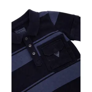Baby boy long-sleeve polo shirt Guess image-2