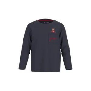 Long sleeve T-shirt Guess smart blue image-0