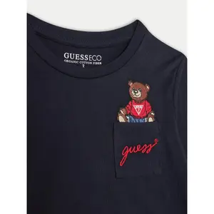 T-shirt manches longues enfant Guess blue image-2