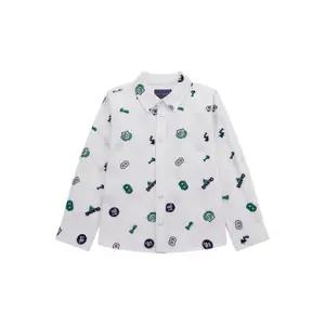 Children's long-sleeved poplin shirt Guess image-0