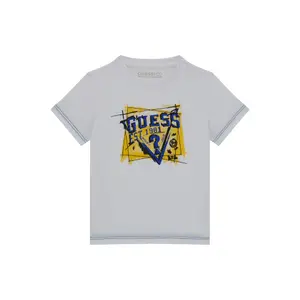 T-shirt with printed logo on the front for kids Guess image-0