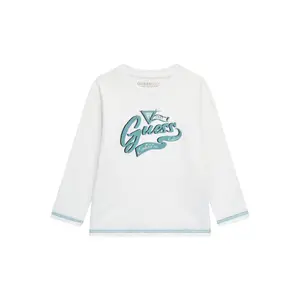 Long-sleeved printed T-shirt for kids Guess image-0