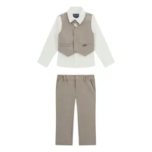 Langarmhemd Set mit Weste und Anzughose für Baby Jungen Guess image-0