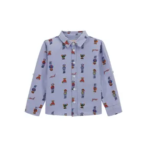 Chemise manches longues ajustable bébé garçon Guess Oxford image-0