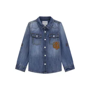 Chemise en jean manches réglables bébé garçon Guess image-0