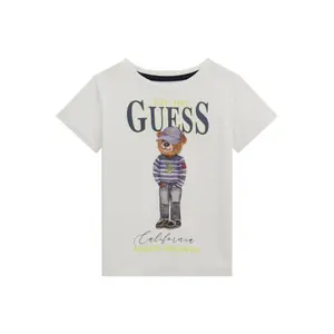 Kid's T-shirt Guess Est 1981 California pure white image-0