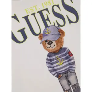 Kid's T-shirt Guess Est 1981 California pure white image-2