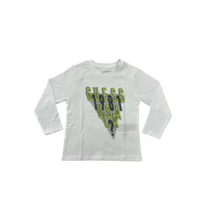 Long sleeve logo T-shirt for kids Guess image-0