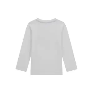 Long sleeve children's T-shirt with logo on the front Guess image-1