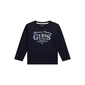 Long sleeve T-shirt with logo for baby boy Guess image-0