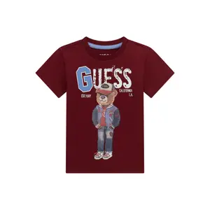T-shirt round neck long sleeves child Guess image-0