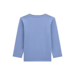 Kids' long sleeve round neck cotton T-shirt Guess image-1