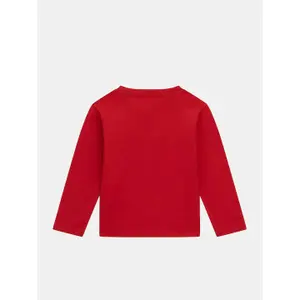 T-shirt round neck long sleeves child Guess image-1