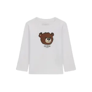 Kids' long sleeve straight-cut T-shirt Guess image-0