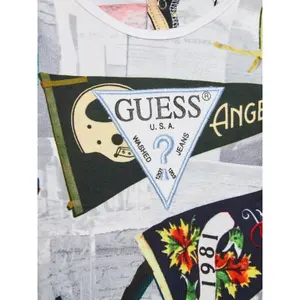 Organic cotton romper printed interlock baby boy Guess image-2