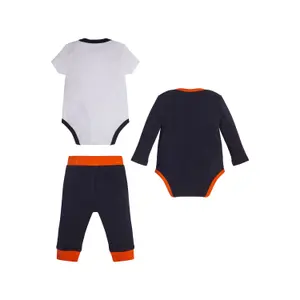 Set body + body manches longues et pantalon coton organique bébé garçon Guess image-1