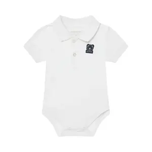 Stretchy polo body for baby boy Guess image-0