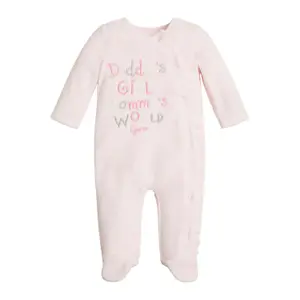 Baby girl chenille romper Guess image-0