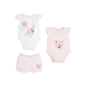 Set 2pc bodysuit + shorts baby girl Guess image-0