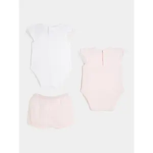 Set 2pc bodysuit + shorts baby girl Guess image-1