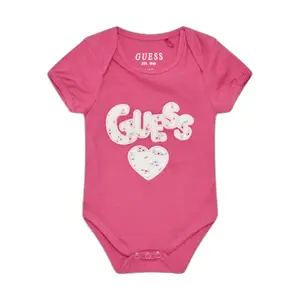 Set of 4 baby girl rompers Guess image-1