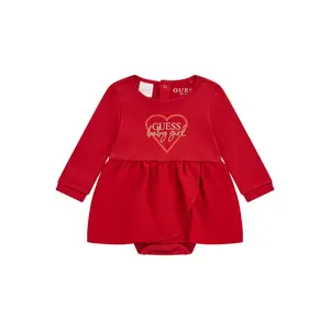 Baby girl long-sleeve bodysuit dress Guess image-0