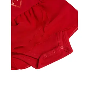 Baby girl long-sleeve bodysuit dress Guess image-2