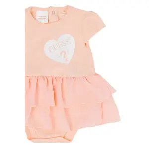Dress body avec empiècement en mousseline bébé fille Guess image-2