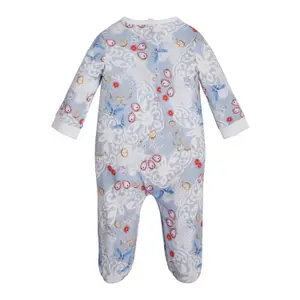 Baby girl interlock printed romper Guess image-1